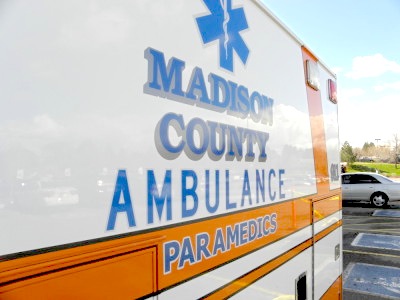 Side of a Madison County Ambulance